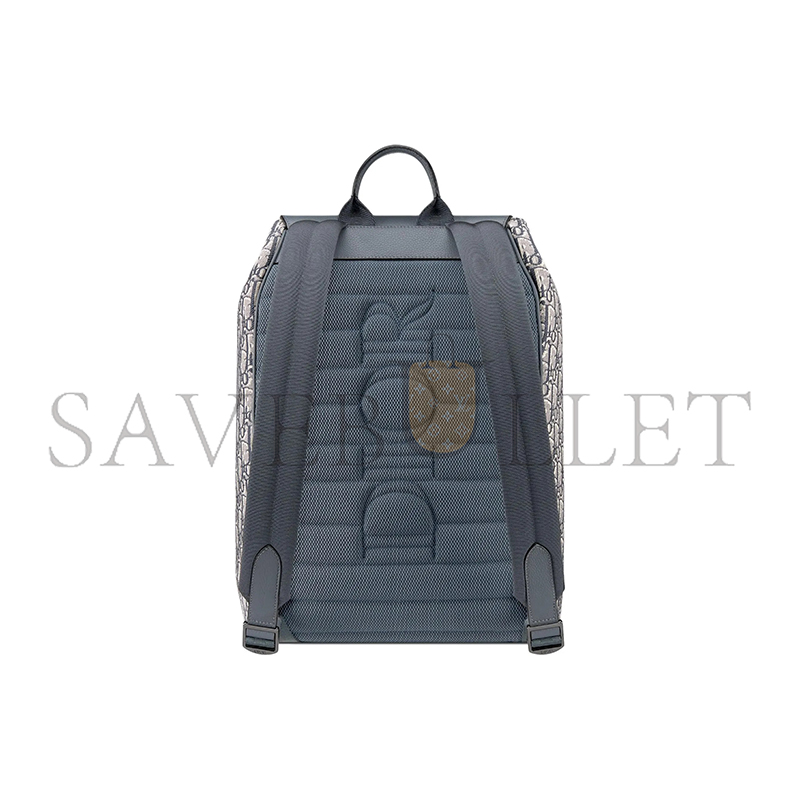 D*or oblique grained nuff leather backpack 1adba200yks_h12e (40*26.5*15cm)